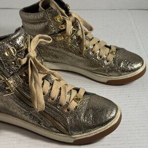 MICHAEL KORS GOLDEN BOOTS SIZE 7.5 M